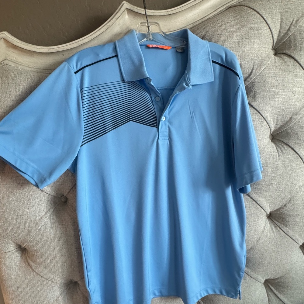 Cutter & Buck Blue Performance Polo Shirt